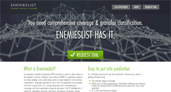 Desktop Screenshot of enemieslist.com